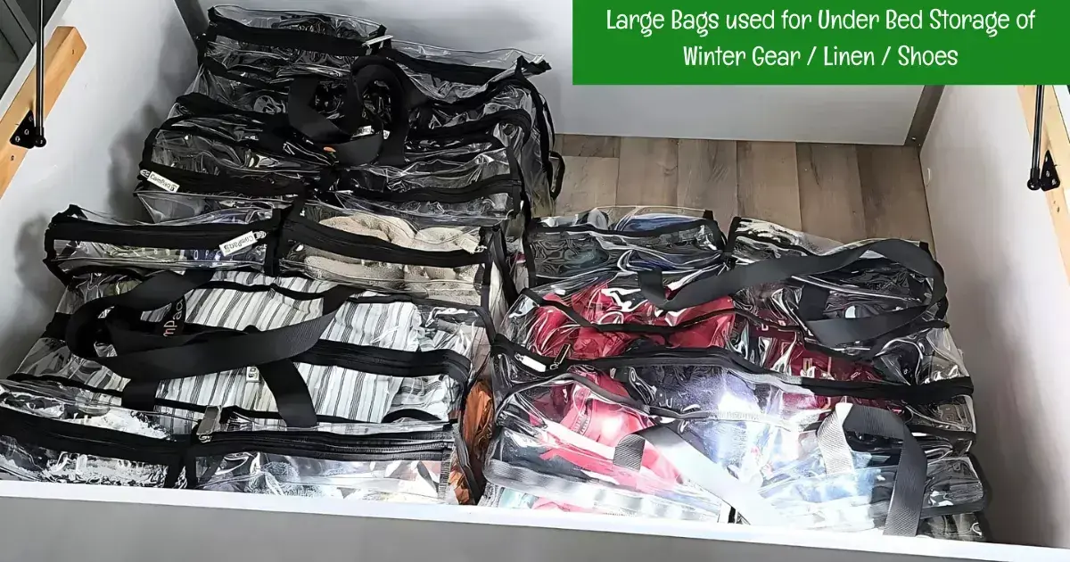 Large under bed storage bag
